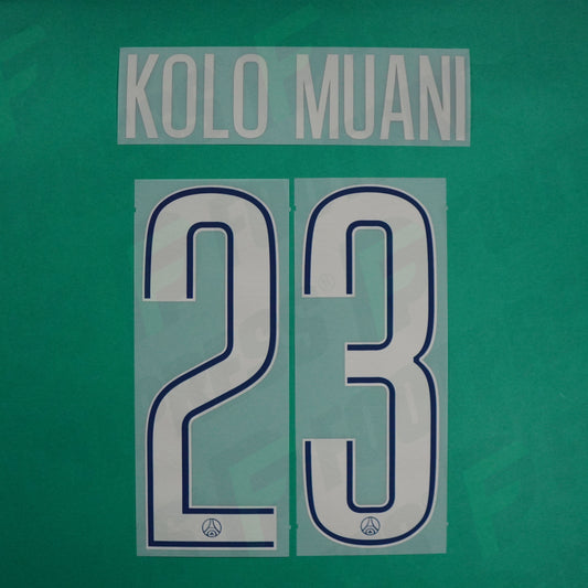 Flocage Officiel - Paris Saint-Germain, Kolo Muani, 2024/2025, Fourth LDC, Argenté