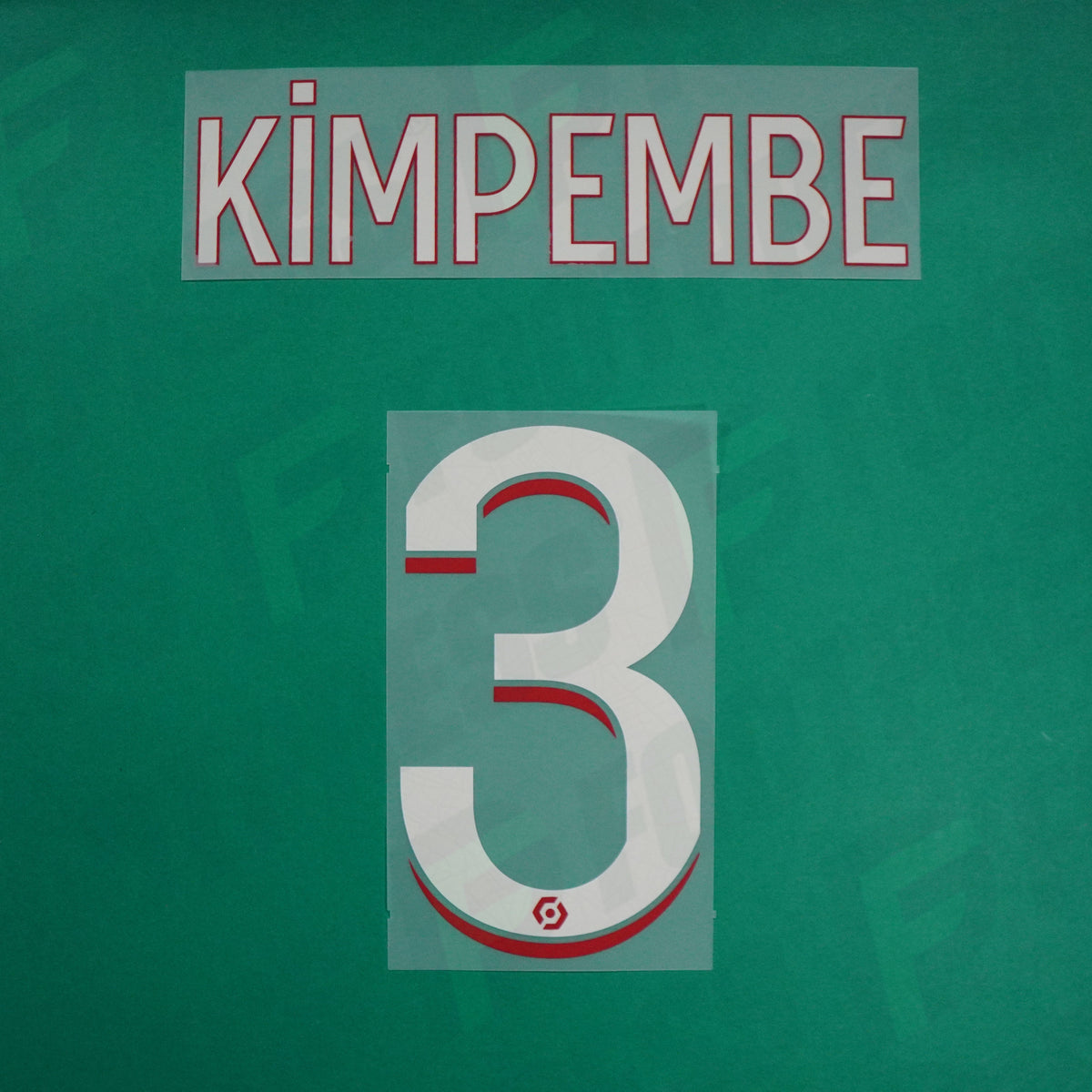 Flocage Officiel - Paris Saint-Germain, Kimpembe, 2023/2024, Home, Blanc/Rouge