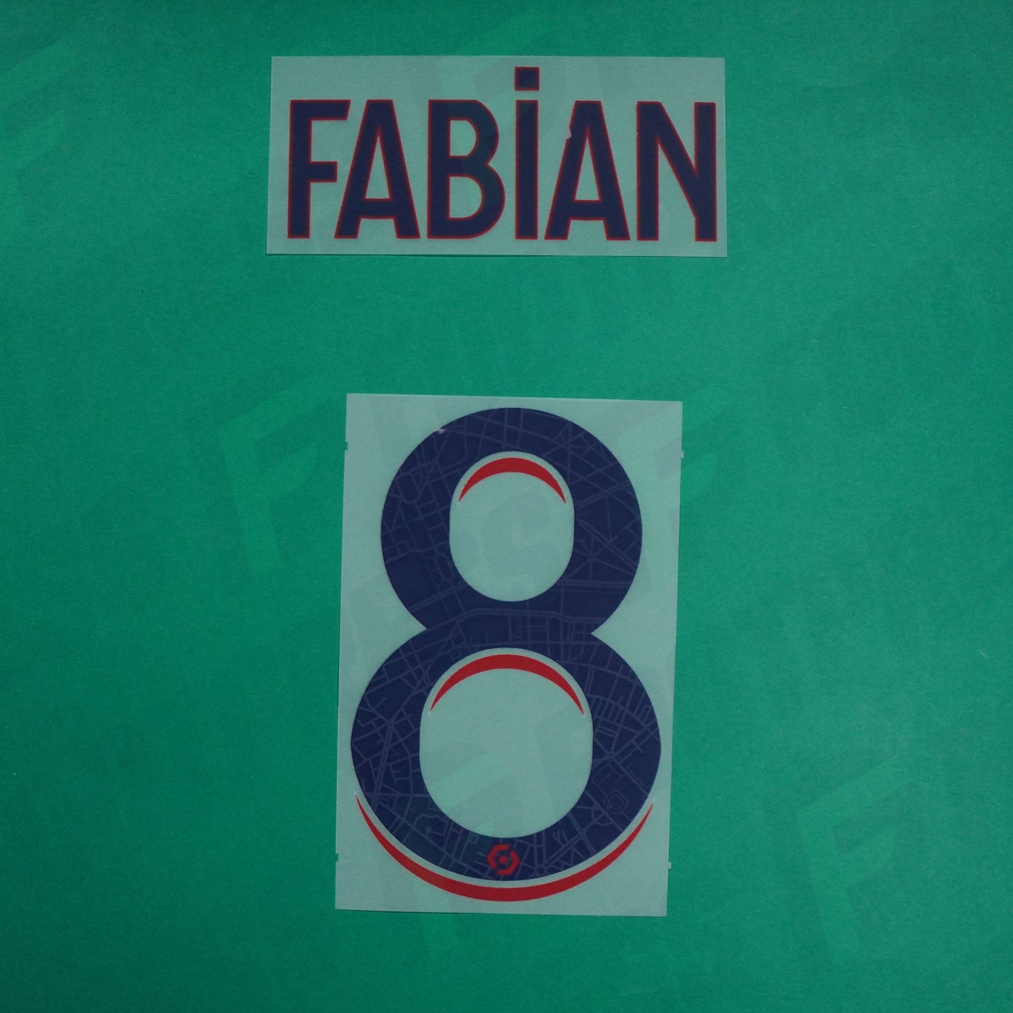 Flocage Officiel - Paris Saint-Germain, Fabian Ruiz, 2023/2024, Away, Bleu/Rouge