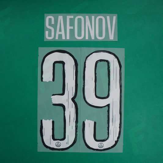 Flocage Officiel - Paris Saint-Germain, Safonov, 2024/2025, GK LDC, Blanc