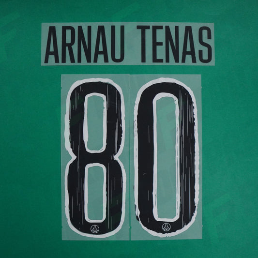 Flocage Officiel - Paris Saint-Germain, Arnau Tenas, 2024/2025, GK LDC, Noir