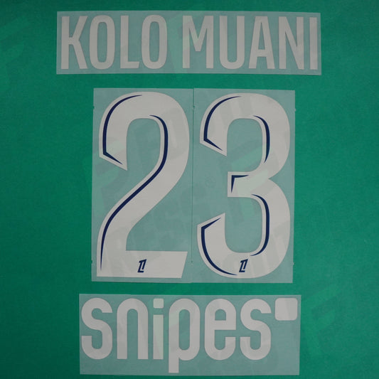 Flocage Officiel - Paris Saint-Germain, Kolo Muani, 2024/2025, Fourth + Snipes, Argenté