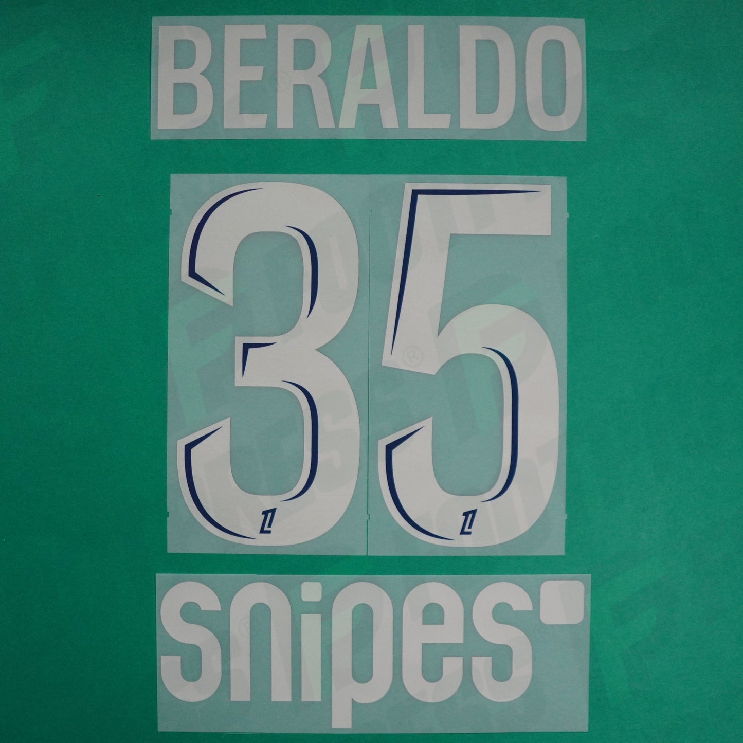 Flocage Officiel - Paris Saint-Germain, Beraldo, 2024/2025, Fourth + Snipes, Argenté