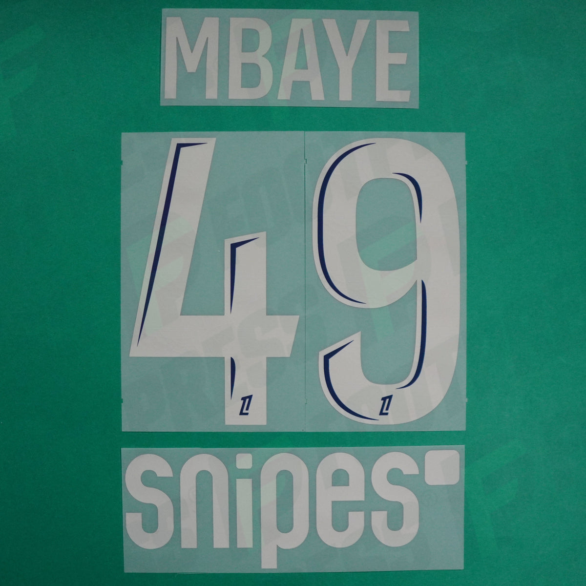 Flocage Officiel - Paris Saint-Germain, Mbaye, 2024/2025, Fourth + Snipes, Argenté