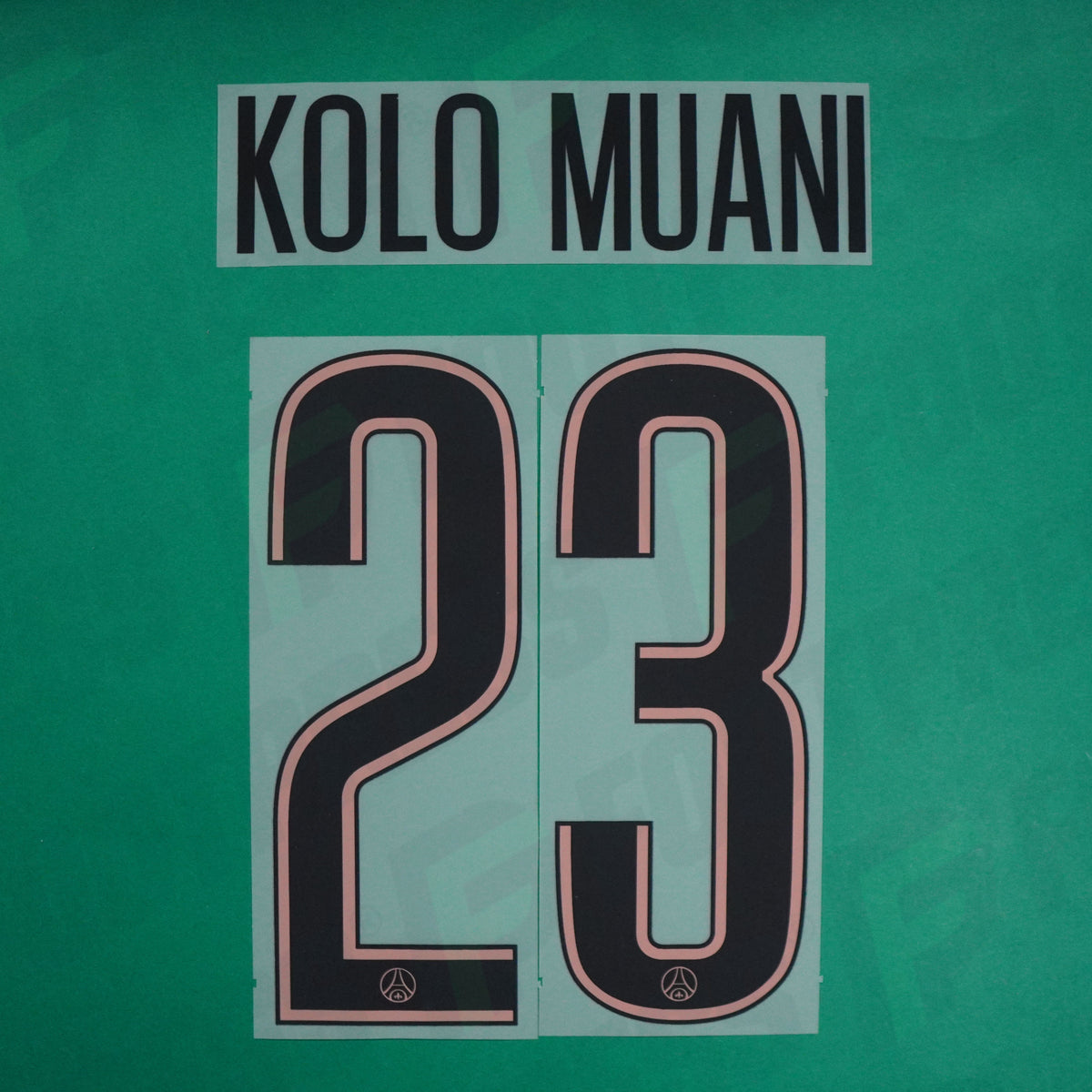 Flocage Officiel - Paris Saint-Germain, Kolo Muani, 2024/2025, Third LDC, Noir/Rose