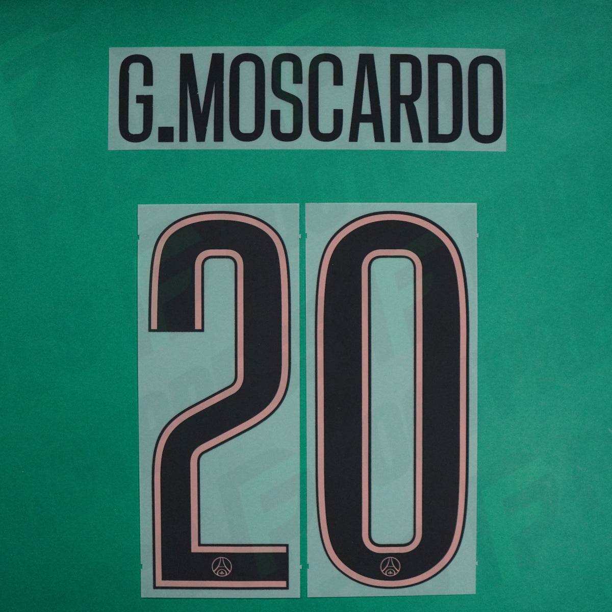 Flocage Officiel - Paris Saint-Germain, Gabriel Moscardo, 2024/2025, Third LDC, Noir/Rose