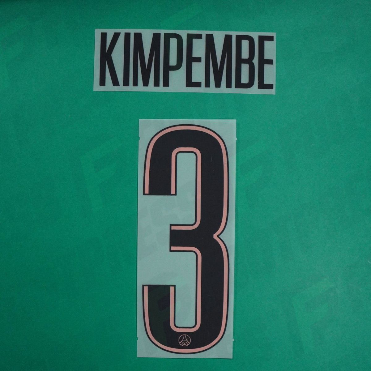 Flocage Officiel - Paris Saint-Germain, Kimpembe, 2024/2025, Third LDC, Noir/Rose