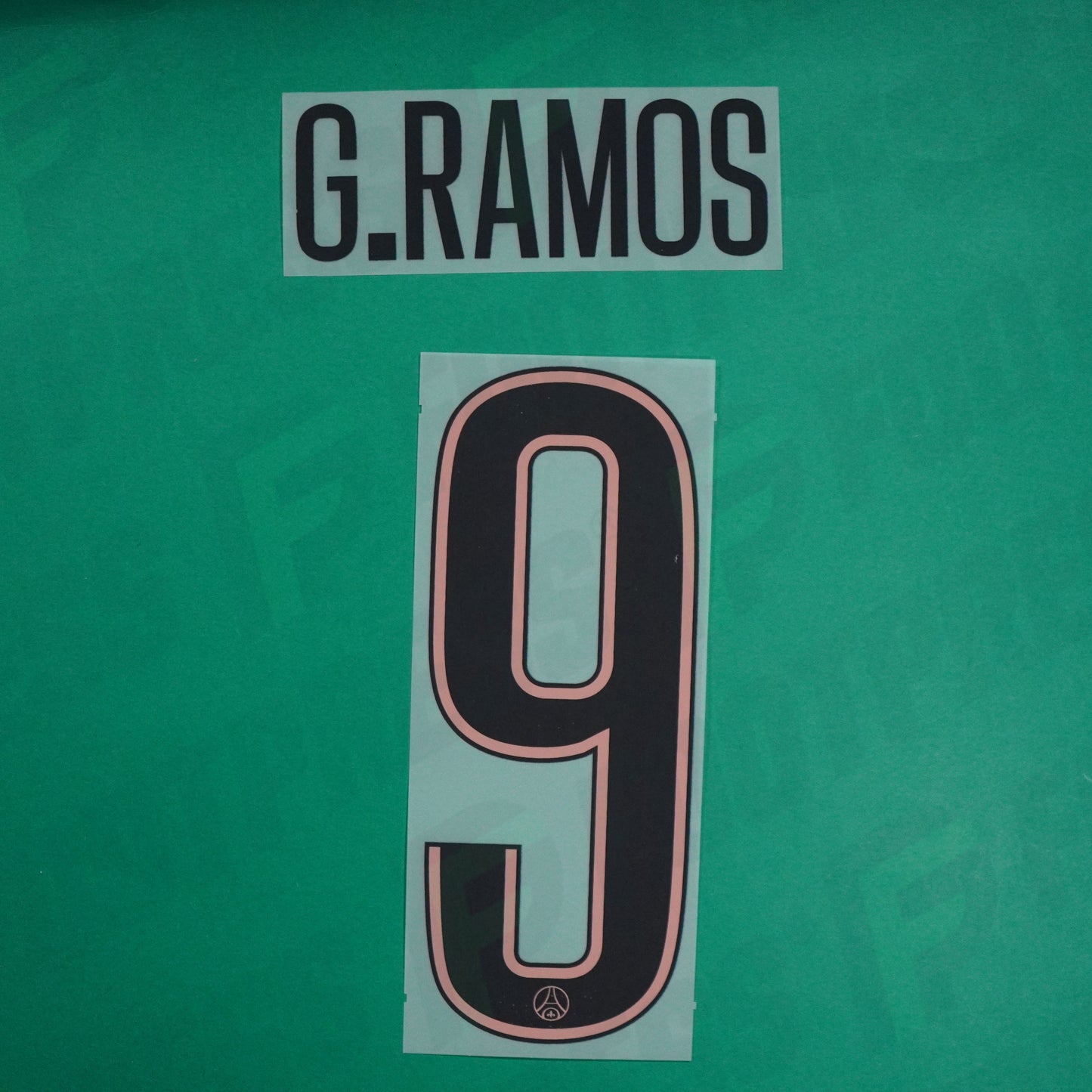 Flocage Officiel - Paris Saint-Germain, Gonçalo Ramos, 2024/2025, Third LDC, Noir/Rose
