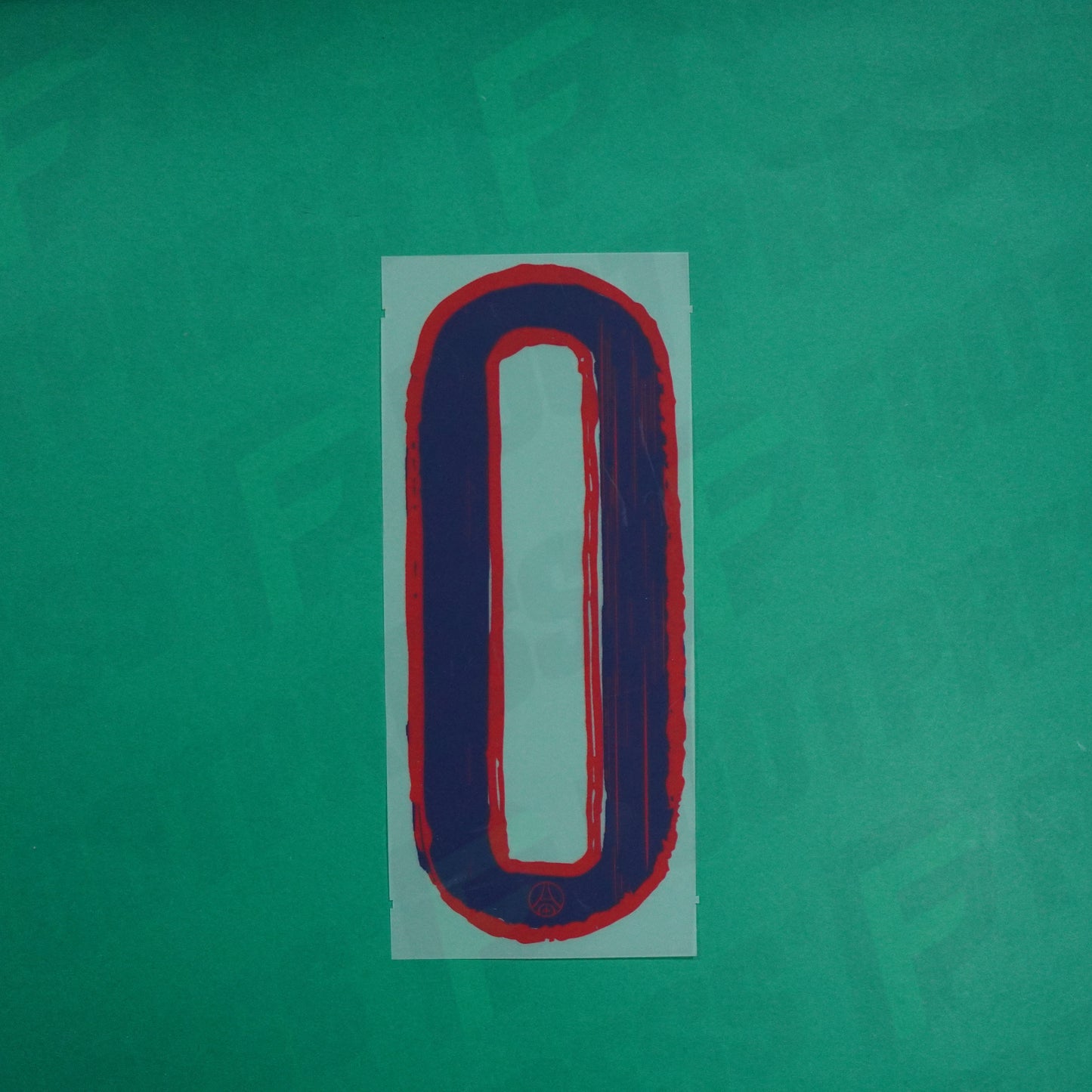 Flocage Officiel - Paris Saint-Germain, Chiffre Seul, 0, 2024/2025, Away LDC, Bleu foncé/Rouge