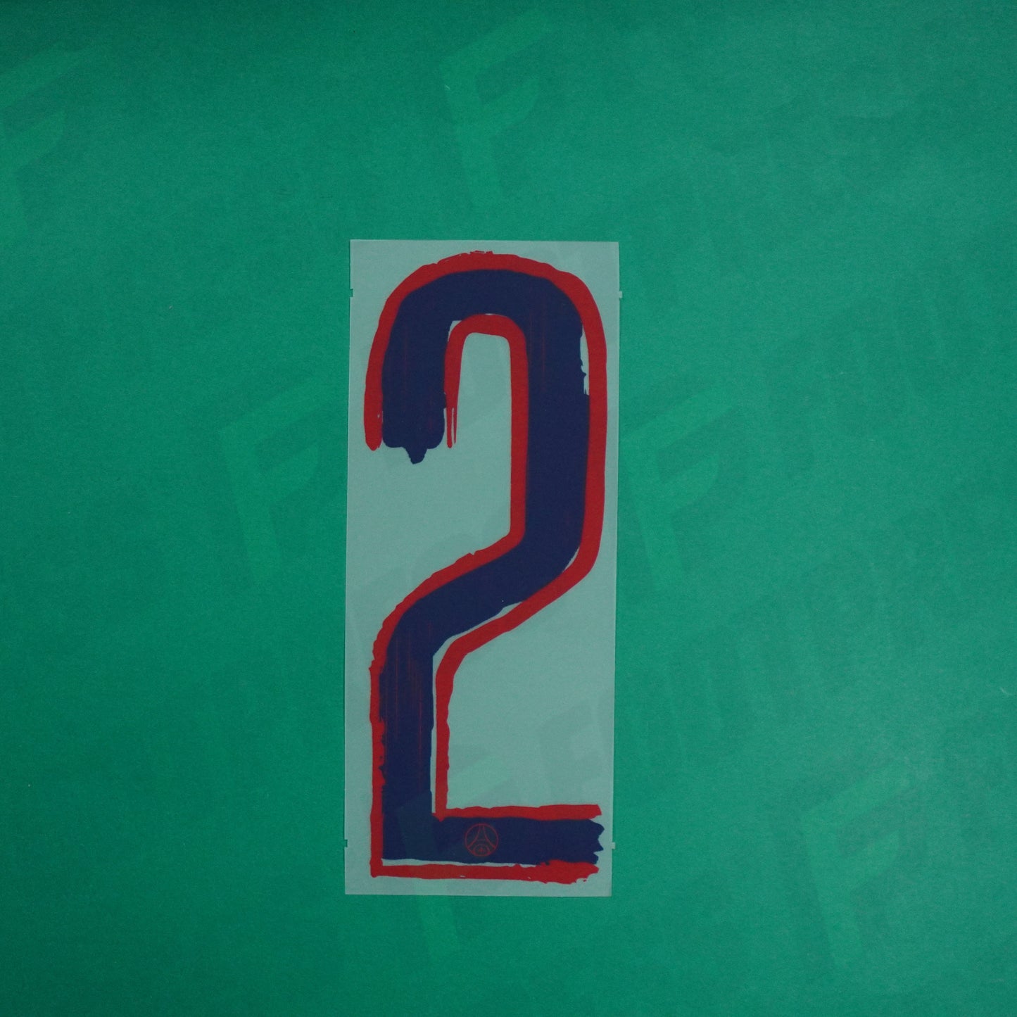 Flocage Officiel - Paris Saint-Germain, Chiffre Seul, 2, 2024/2025, Away LDC, Bleu foncé/Rouge