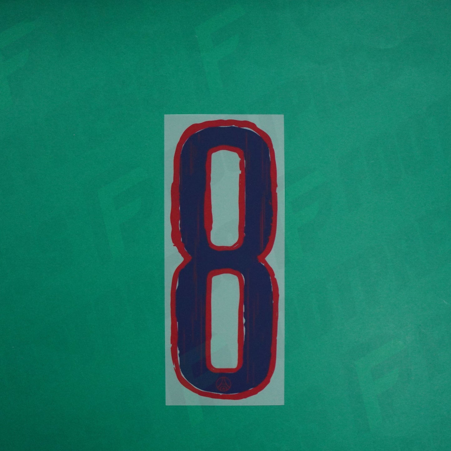 Flocage Officiel - Paris Saint-Germain, Chiffre Seul, 8, 2024/2025, Away LDC, Bleu foncé/Rouge