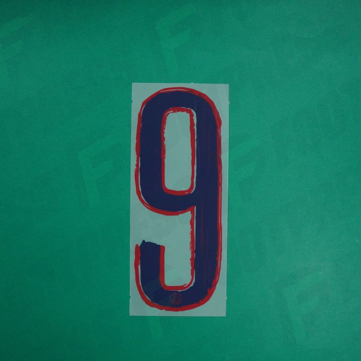 Flocage Officiel - Paris Saint-Germain, Chiffre Seul, 9, 2024/2025, Away LDC, Bleu foncé/Rouge