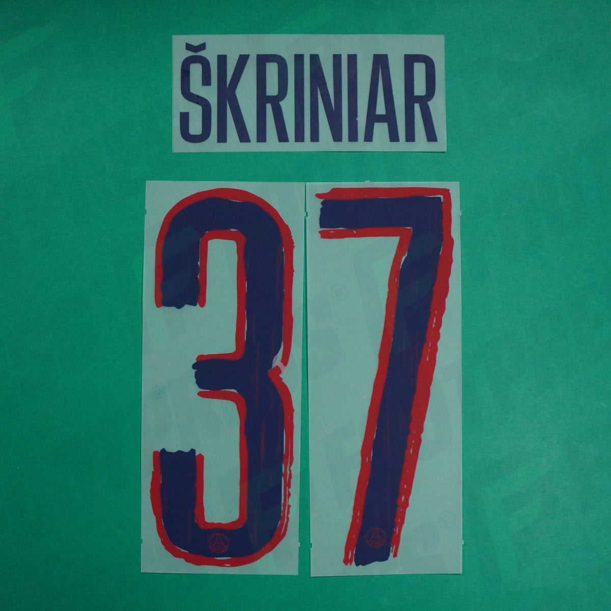 Flocage Officiel - Paris Saint-Germain, Skriniar, 2024/2025, Away LDC, Bleu/Rouge