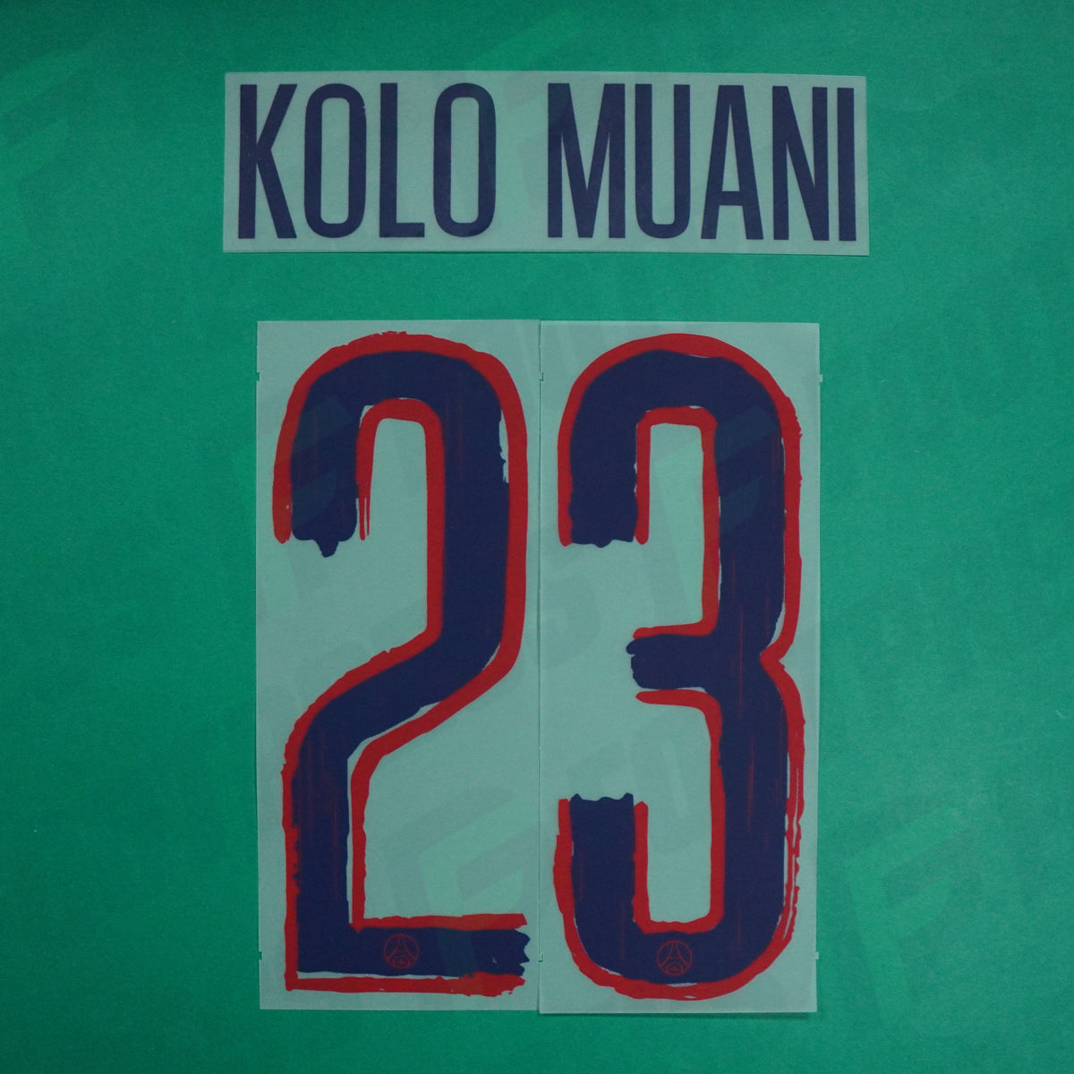 Flocage Officiel - Paris Saint-Germain, Kolo Muani, 2024/2025, Away LDC, Bleu/Rouge