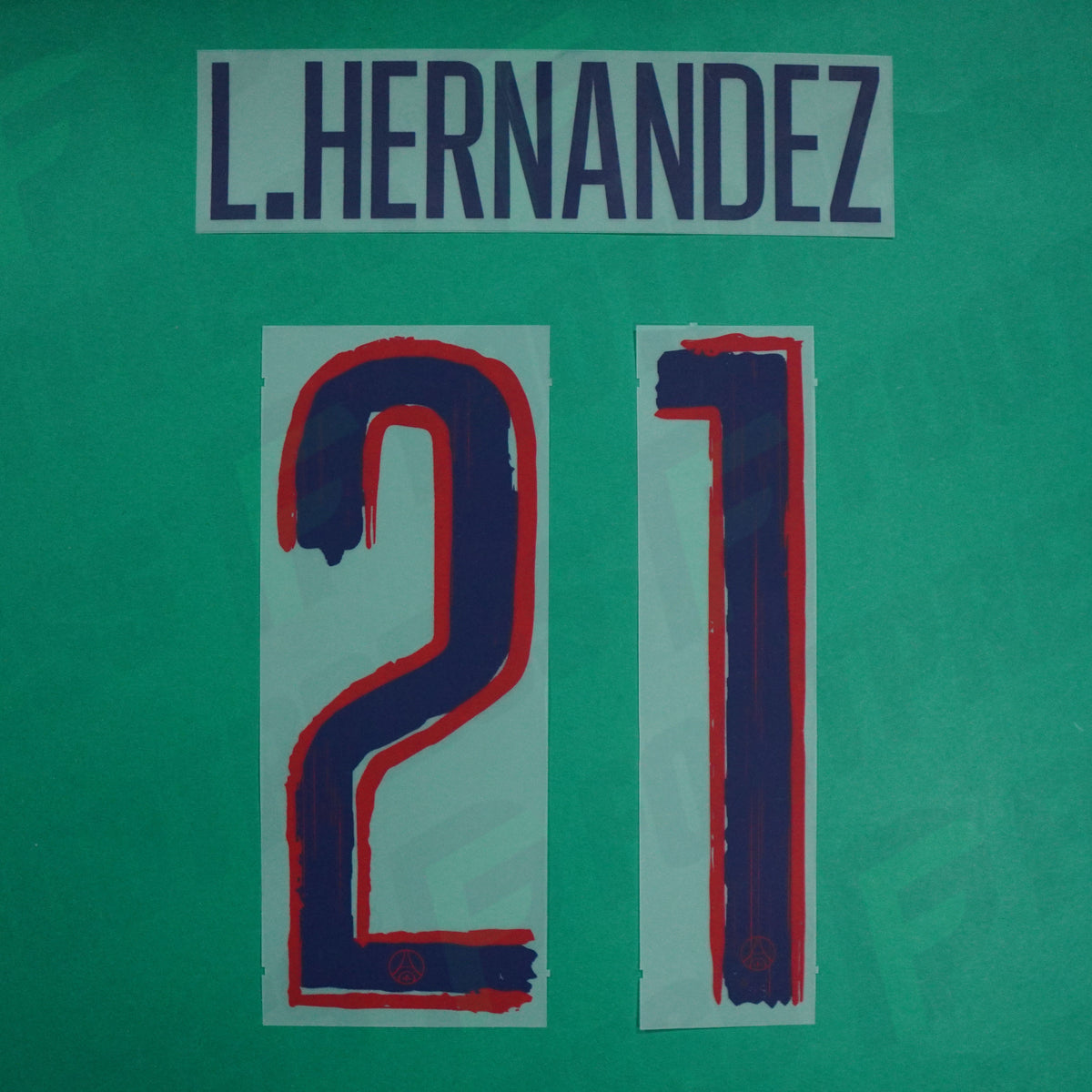 Flocage Officiel - Paris Saint-Germain, Lucas Hernandez, 2024/2025, Away LDC, Bleu/Rouge