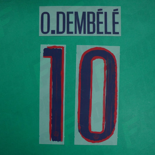 Flocage Officiel - Paris Saint-Germain, Dembélé, 2024/2025, Away LDC, Bleu/Rouge
