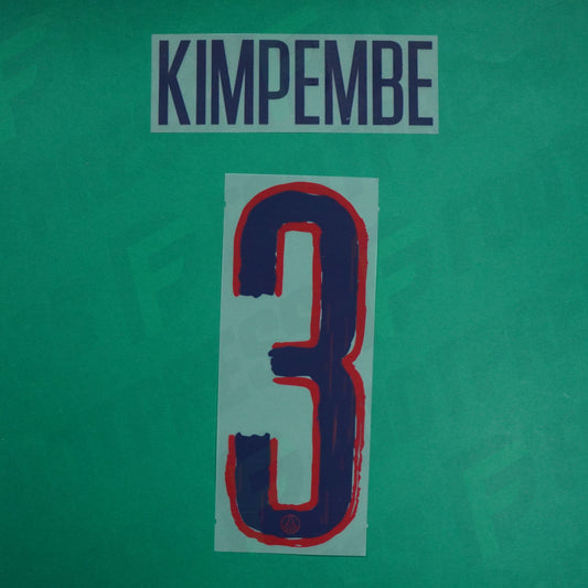 Flocage Officiel - Paris Saint-Germain, Kimpembe, 2024/2025, Away LDC, Bleu/Rouge