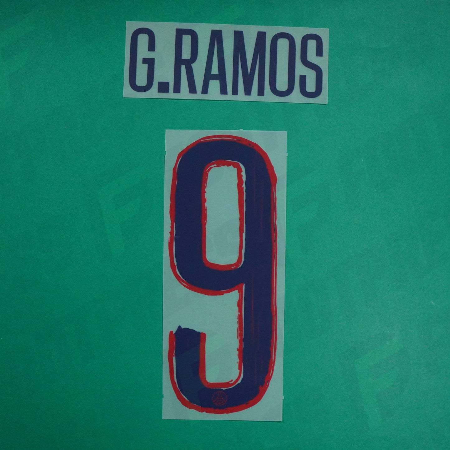 Flocage Officiel - Paris Saint-Germain, Gonçalo Ramos, 2024/2025, Away LDC, Bleu/Rouge