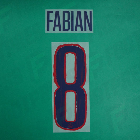 Flocage Officiel - Paris Saint-Germain, Fabian Ruiz, 2024/2025, Away LDC, Bleu/Rouge