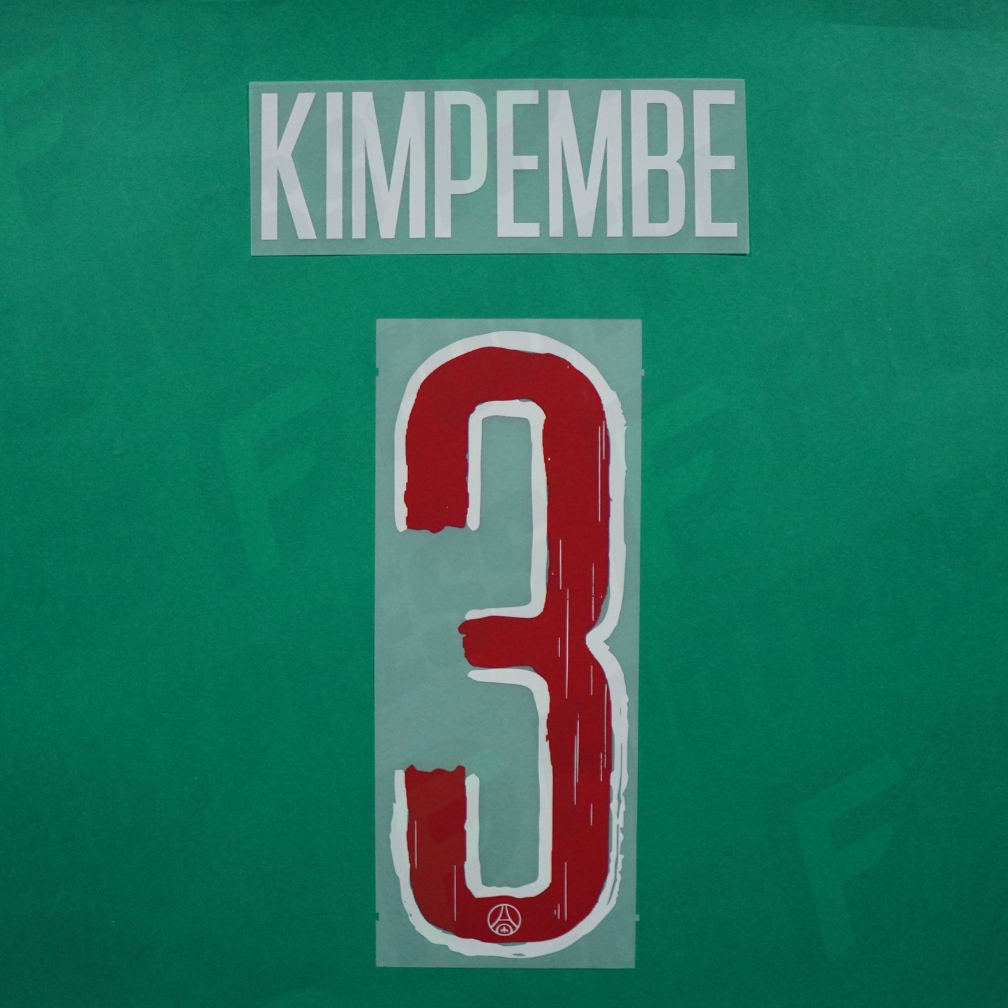 Flocage Officiel - Paris Saint-Germain, Kimpembe, 2024/2025, Home LDC, Blanc/Rouge