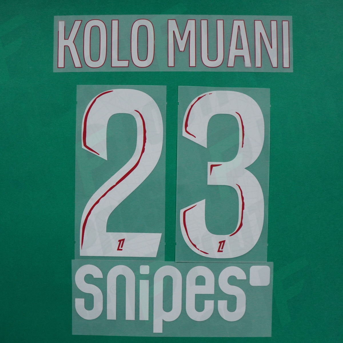 Flocage Officiel - Paris Saint-Germain, Kolo muani, 2024/2025, Home, Blanc/Rouge