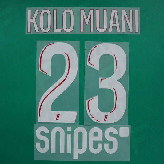 Flocage Officiel - Paris Saint-Germain, Kolo muani, 2024/2025, Home, Blanc/Rouge