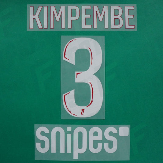 Flocage Officiel - Paris Saint-Germain, Kimpembe, 2024/2025, Home, Blanc/Rouge