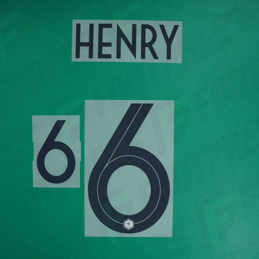 Flocage Officiel - France Féminine, Henry, 2019, Away, Bleu