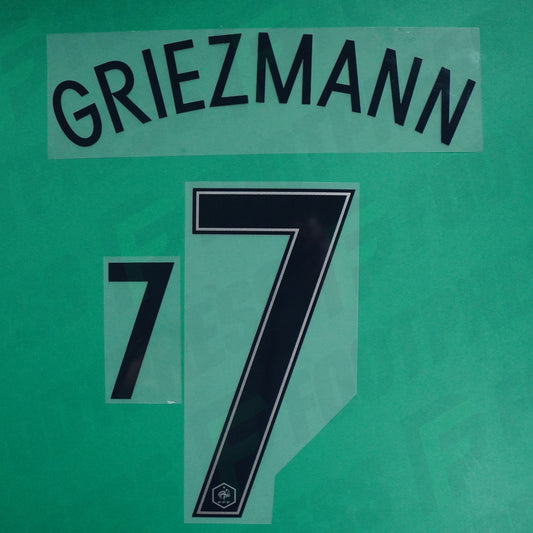 Flocage Officiel - France, Griezmann, Euro 2016, Away, Bleu