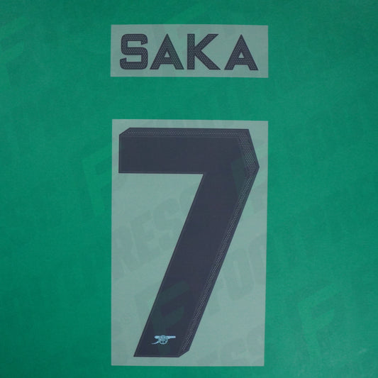 Flocage Officiel - Arsenal, Saka, 2022/2023, Third Coupe, Bleu foncé/Bleu clair
