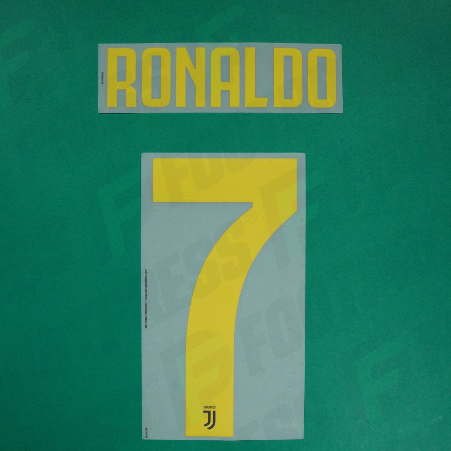 Official Flocking - Juventus, Ronaldo, 2018/2019, Third, Yellow