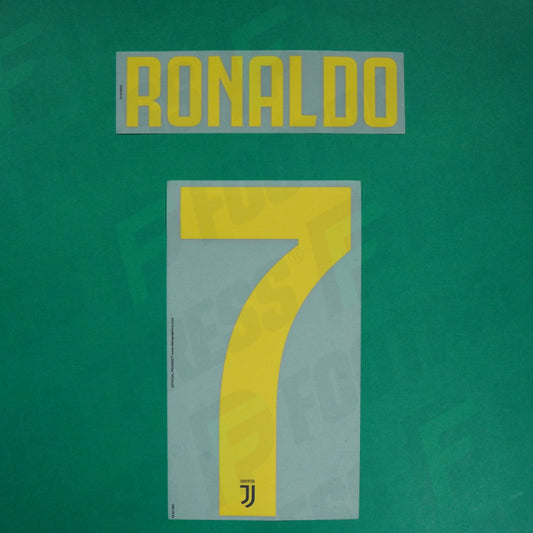 Official Flocking - Juventus, Ronaldo, 2018/2019, Third, Yellow
