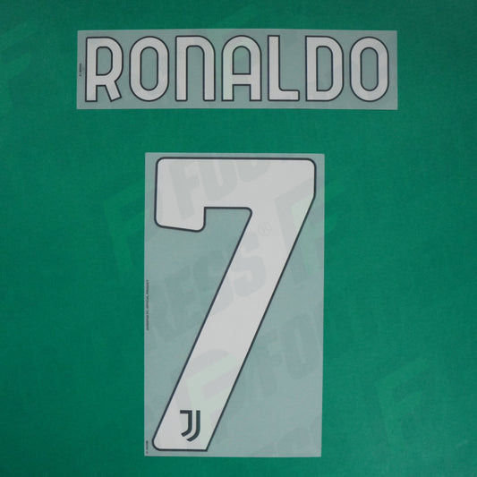 Flocage Officiel - Juventus, Ronaldo, 2021/2022, Away, Blanc