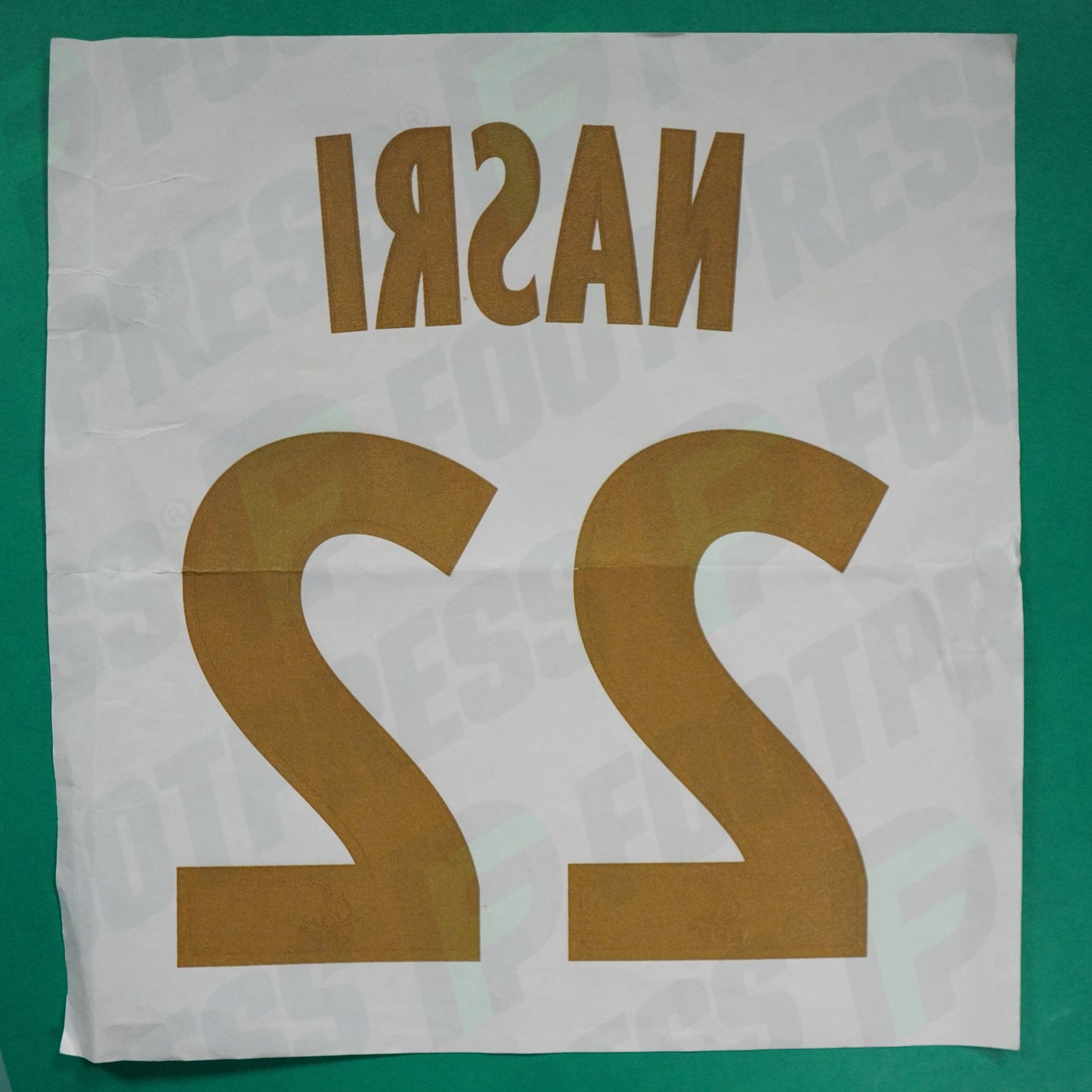 Flocage Officiel - Olympique de Marseille, Nasri, 2006/2007, Home, Bleu clair/Doré(OM)