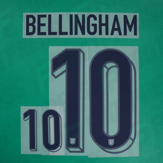 Flocage Officiel - Angleterre, Bellingham, 2024, Bleu foncé, Home