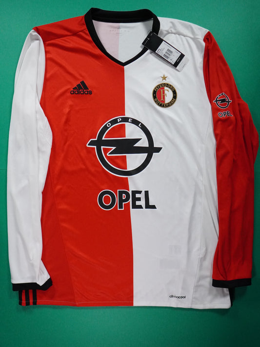 Maillot Officiel -  Feyenoord, 2016/2017, Home, Boutique, Manches longues, (L)