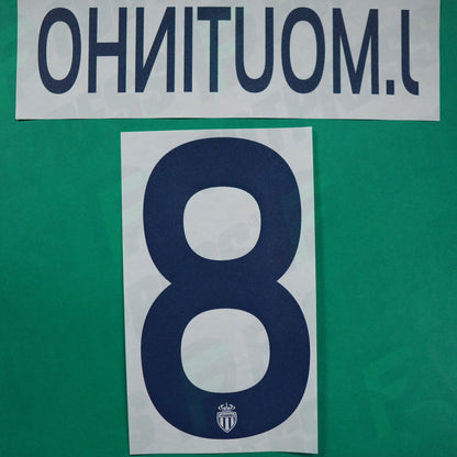 Flocage Officiel - AS Monaco, João Moutinho, 2016/2017 2017/2018, Away Europe, Bleu foncé