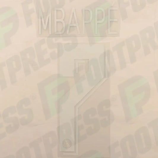 Flocado Oficial - Paris Saint-Germain, Mbappe, 2019/2020, Local LDC, Blanco (PSG)