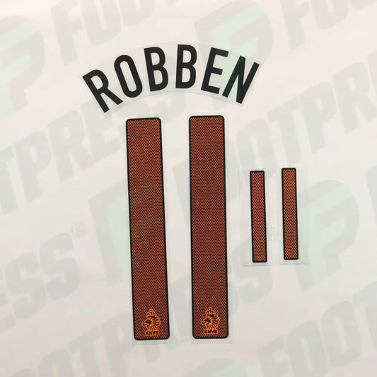 Flocado oficial - Países Bajos, Robben, Eurocopa 2012, local, naranja,