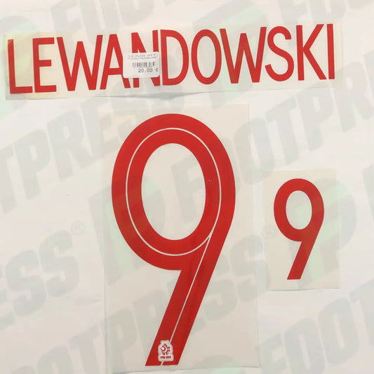 Flocado Oficial - Polonia, Lewandowski, WC 2018, Local, Rojo