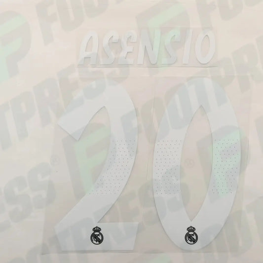 Flocado Oficial - Real Madrid, Asensio, 2018/2019, Segunda, Blanco