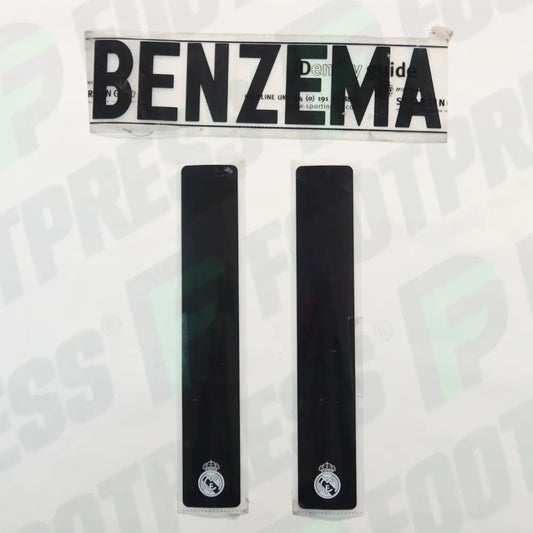 Flocado Oficial - Real Madrid, Benzema, 2009/2010, Local, Negro