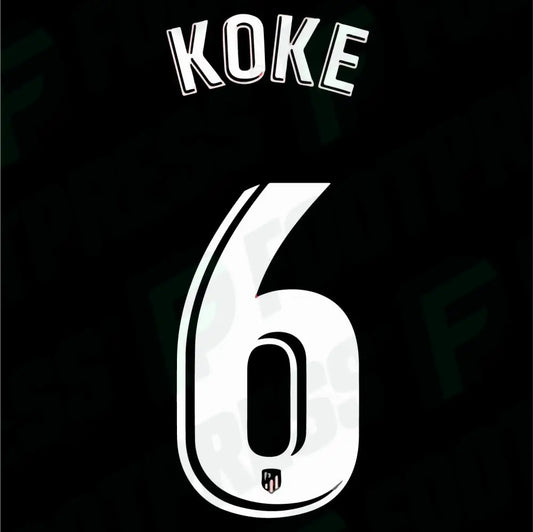 Flocado Oficial - Atlético de Madrid, Koke, 2019/2020, Local, Blanco