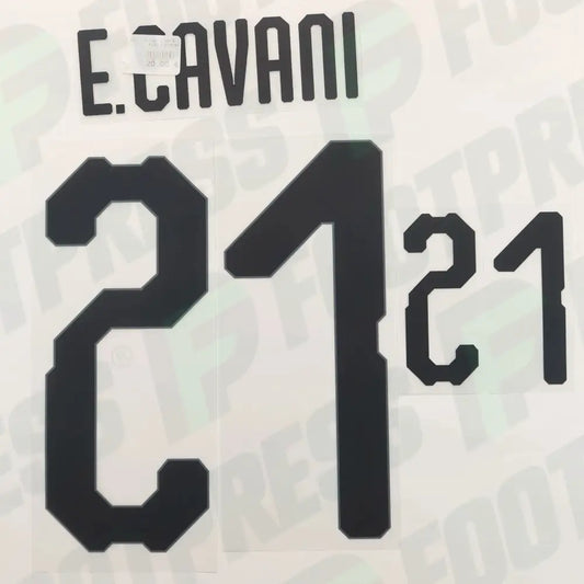 Official Nameset - Uruguay, Cavani, WC 2018, Home, Black