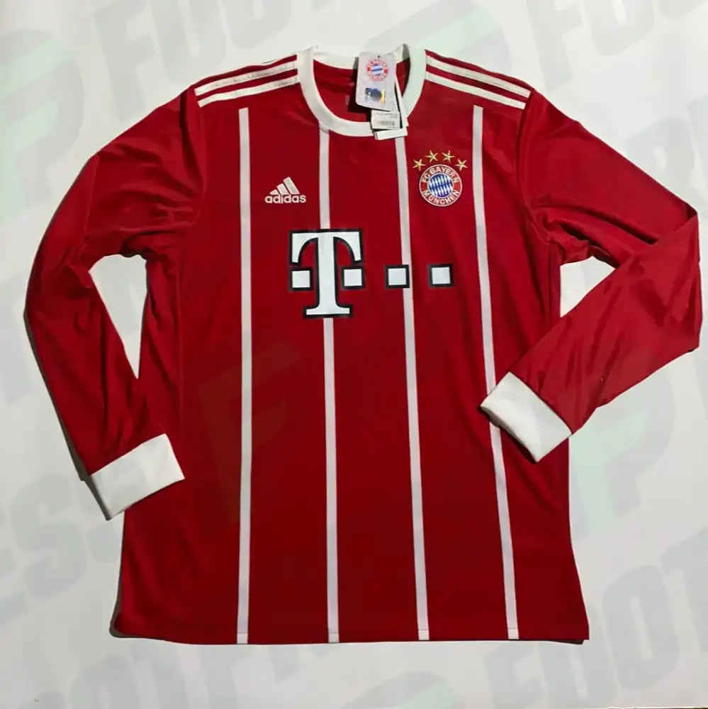 Camiseta Bayern Munich Primera 2017 2018 Manga Larga Talla L