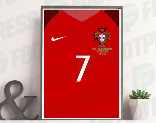 Ronaldo Portugal 2016 Home Front Poster